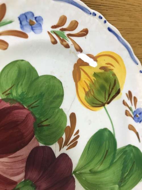 BELLE FIORE=SIDE PLATE=SIMPSONS POTTERIES=CHANTICLEER WARE=IRONSTONE=COBRIDGE=ENGLAND=FLOWERS=FLORAL