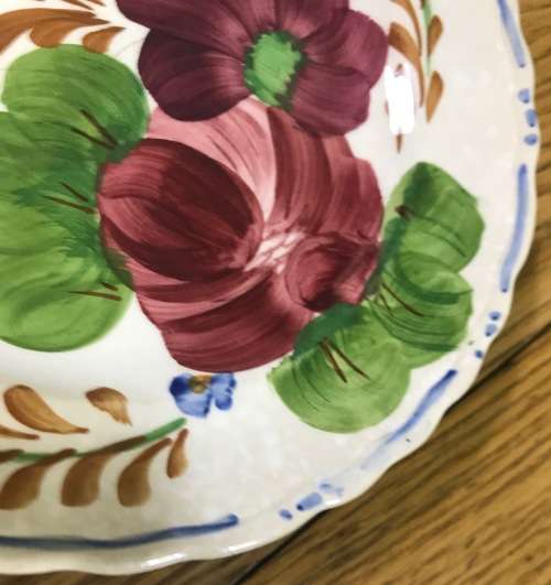 BELLE FIORE=SIDE PLATE=SIMPSONS POTTERIES=CHANTICLEER WARE=IRONSTONE=COBRIDGE=ENGLAND=FLOWERS=FLORAL