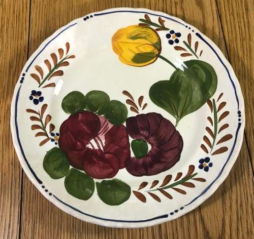 BELLE FIORI=SIDE PLATE=WOOD and SONS=HAND PAINTED=ENGLAND=FLOWERS=BELLE FIORE=FLOWERS=FLORAL.