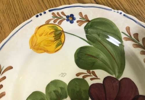 BELLE FIORI=SIDE PLATE=WOOD and SONS=HAND PAINTED=ENGLAND=FLOWERS=BELLE FIORE=FLOWERS=FLORAL.