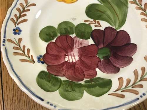 BELLE FIORI=SIDE PLATE=WOOD and SONS=HAND PAINTED=ENGLAND=FLOWERS=BELLE FIORE=FLOWERS=FLORAL.
