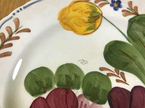 BELLE FIORI=SIDE PLATE=WOOD and SONS=HAND PAINTED=ENGLAND=FLOWERS=BELLE FIORE=FLOWERS=FLORAL.