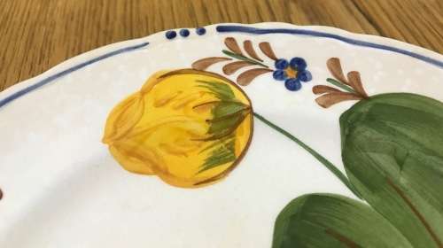 BELLE FIORI=SIDE PLATE=WOOD and SONS=HAND PAINTED=ENGLAND=FLOWERS=BELLE FIORE=FLOWERS=FLORAL.