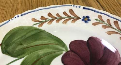 BELLE FIORI=SIDE PLATE=WOOD and SONS=HAND PAINTED=ENGLAND=FLOWERS=BELLE FIORE=FLOWERS=FLORAL.