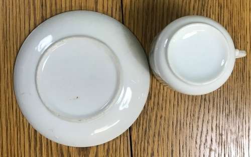 Coffee Duo Demitasse Roses Saucer Cup Expresso