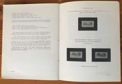 THE POSTAGE STAMPS of ASCENSION ISLAND JOHN LEONARD 43 PAGES 1958. Scarce!