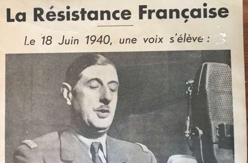 CHARLES DE GAULLE SPEECH LONDON JUNE 1940 THE APPEAL BBC BROADCAST FRENCH RESISTANCE RADIO WWII.