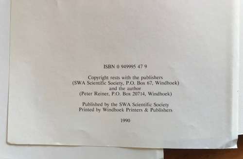 UNTAG A POSTAL HISTORY PETER REINER 1990 PUBLISHER SWA SCIENTIFIC SOCIETY MILITARY CIVILIAN POLICE.