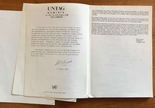 UNTAG A POSTAL HISTORY PETER REINER 1990 PUBLISHER SWA SCIENTIFIC SOCIETY MILITARY CIVILIAN POLICE.