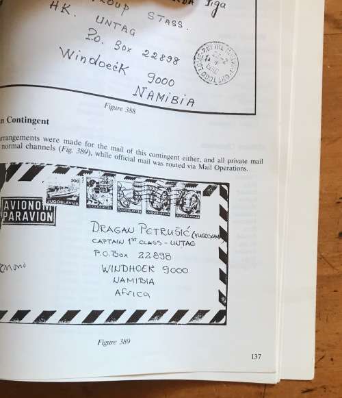 UNTAG A POSTAL HISTORY PETER REINER 1990 PUBLISHER SWA SCIENTIFIC SOCIETY MILITARY CIVILIAN POLICE.