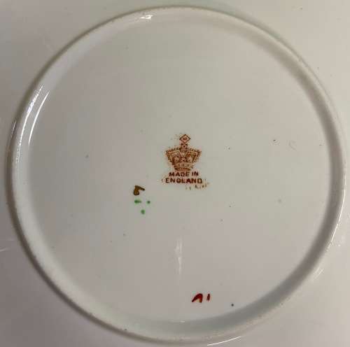 DORIC CHINA TEA TRIO`S x 6 CAKE PLATE SANDON PATTERN LONGTON ENGLAND 1926-35 Read notes.....