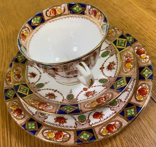 DORIC CHINA TEA TRIO`S x 6 CAKE PLATE SANDON PATTERN LONGTON ENGLAND 1926-35 Read notes.....