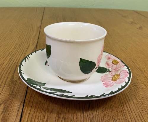 VILLEROY and BOCH=GERMANY=TEA CUP + SAUCER=WILD ROSE pattern=BEAUTIFUL!!!!=please read notes........