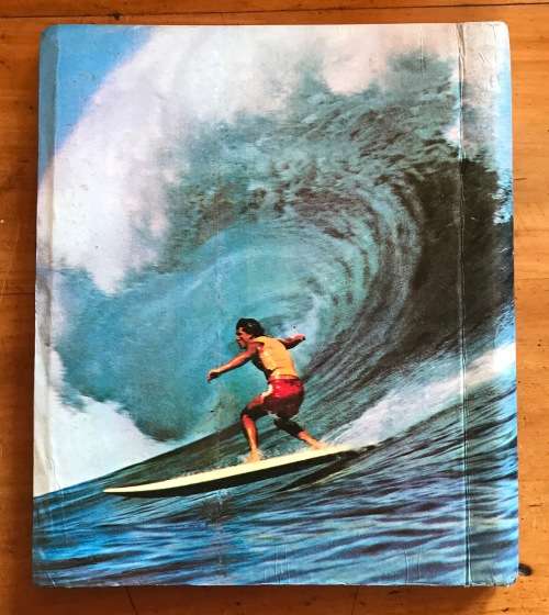 PHOTOGRAPH ALBUM VINTAGE SURFING ON A WAVE COVER 245mm x 289mm tall.