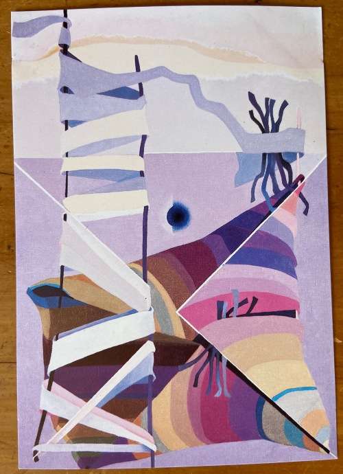 Postcard South African artist Cecily Sash 1984 `Ascent` born 1925 - 2019.