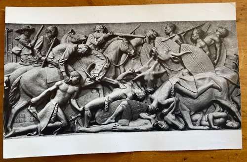 POSTCARDS x 12=SOUTH AFRICA=PRETORIA=VOORTREKKER MONUMENT=PANELS 1,2,5,7,11,12,13,16,19,20,21,25,26.