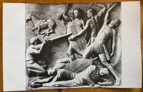 POSTCARDS x 12=SOUTH AFRICA=PRETORIA=VOORTREKKER MONUMENT=PANELS 1,2,5,7,11,12,13,16,19,20,21,25,26.