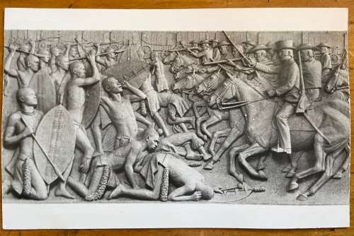 POSTCARDS x 12=SOUTH AFRICA=PRETORIA=VOORTREKKER MONUMENT=PANELS 1,2,5,7,11,12,13,16,19,20,21,25,26.