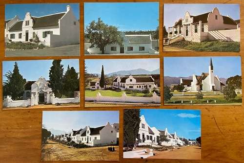 POSTCARDS x 8 SOUTH AFRICA CAPE PROVINCE TULBAGH CHURCH STREET DE OUDE BAKKERIJ DIE OU PASTORIE KERK