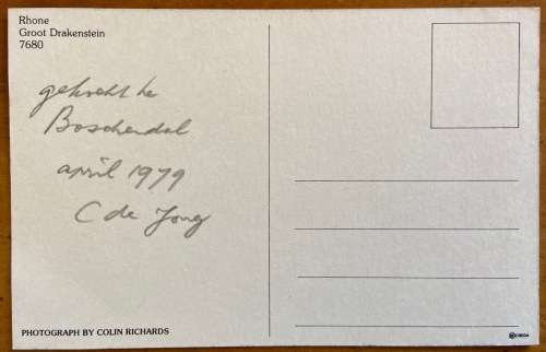 POSTCARD SOUTH AFRICA CAPE PROVINCE RHONE GROOT DRAKENSTEIN.