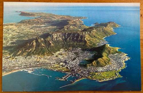 POSTCARDS x 6 SOUTH AFRICA CAPE TOWN CAMPS BAY PENINSULA CAPE POINT KALK BAY HARBOUR CRUISE SHIPS.