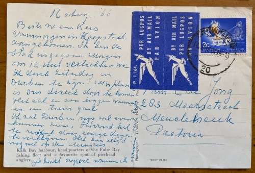 POSTCARDS x 6 SOUTH AFRICA CAPE TOWN CAMPS BAY PENINSULA CAPE POINT KALK BAY HARBOUR CRUISE SHIPS.