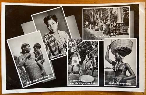 POSTCARDS x 2 POST CARDS AFRIKA MUSEUM BERG EN DAL DUTCH CARD FOREST DWELLER AFRICANS INDONESIANS...