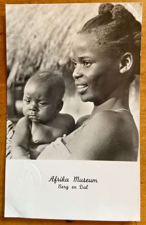 POSTCARDS x 2 POST CARDS AFRIKA MUSEUM BERG EN DAL DUTCH CARD FOREST DWELLER AFRICANS INDONESIANS...