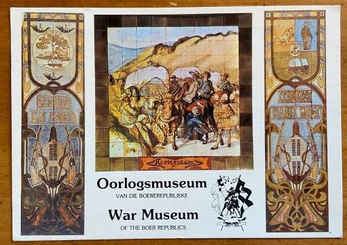POSTCARD WAR MUSEUM of the BOER REPUBLICS BATTLE OF REDERSBURG 1900 ARTCO MEDAL CATTLE COWS.