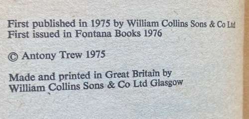 THE ZHUKOV BRIEFING ANTONY TREW 1975 FONTANA BOOKS SUBMARINE WORLD WAR 2 NOVEL RUSSIA.