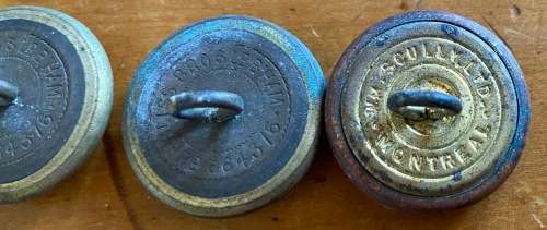 ROYAL MERCHANT NAVY 3 x Brass Uniform Buttons +2 FLAT BRASS BUTTONS.