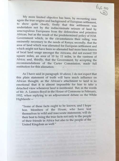 KENYA COWBOY PETER HEWITT 2001 COVOS DAY A POLICE OFFICERS ACCOUNT of the MAU MAU EMERGENCY RISING.