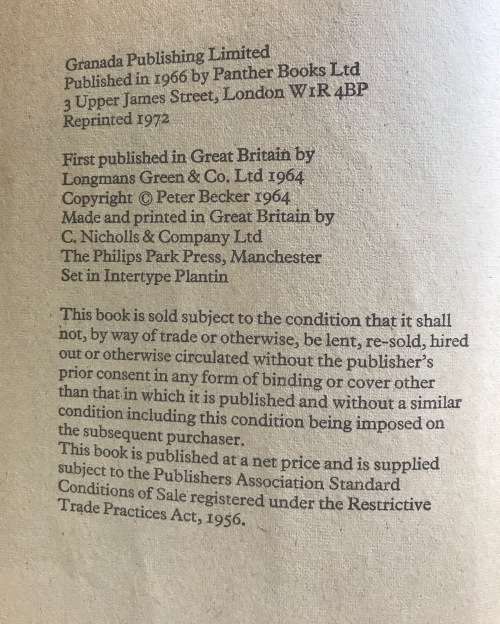 RULE OF FEAR PETER BECKER BLOODY STORY OF DINGANE, KING OF THE ZULU 1972 BOOK