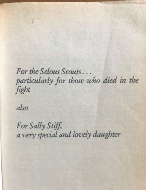 SELOUS SCOUTS=TOP SECRET WAR=Lt. Col. RON REID DALY=PETER STIFF=GALAGO=1983=RHODESIA=Read notes....