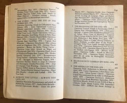 SELOUS SCOUTS=TOP SECRET WAR=Lt. Col. RON REID DALY=PETER STIFF=GALAGO=1983=RHODESIA=Read notes....