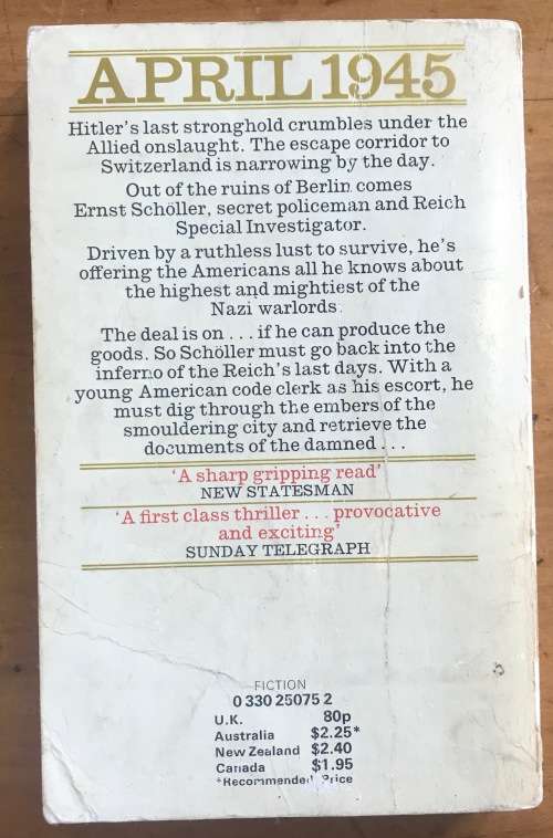 THE DAY BEFORE SUNRISE THOMAS WISEMAN SUPERLATIVE WAR NOVEL WW2 WWII HITLER GERMANY NAZI REICH.
