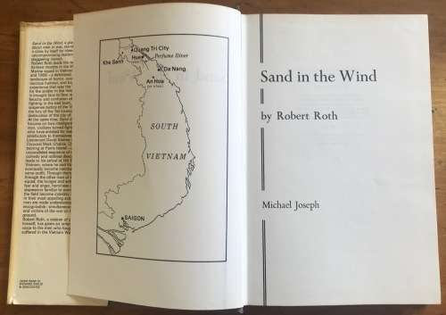 SAND IN THE WIND ROBERT ROTH VIETNAM WAR 1967-8 MICHAEL JOSEPH 1974 1st EDITION NOVEL.