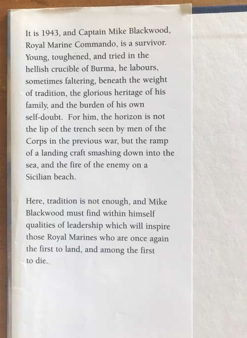 DUST ON THE SEA DOUGLAS FREEMAN THE ROYAL MARINE COMMANDO BLACKWOOD FAMILY SAGA 1999 NAVY FICTION.