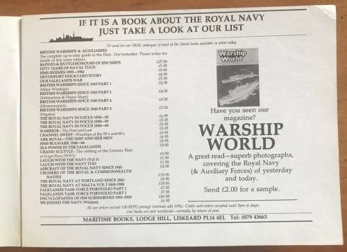 THE ROYAL NAVY IN FOCUS 1940-49 PHOTOGRAPHIC RECORD BLACK + WHITE WRIGHT & LOGAN 1984 MARITIME BOOKS