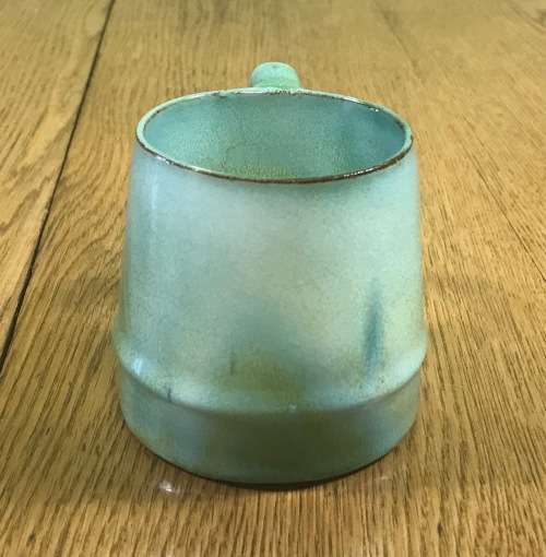 LINNWARE MUG TURQUOISE BLUE / GREEN stunning!!!! Please read description......