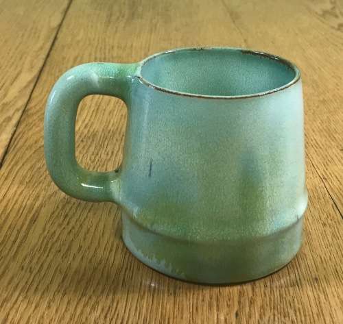 LINNWARE MUG TURQUOISE BLUE / GREEN stunning!!!! Please read description......
