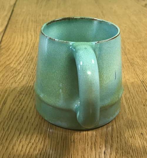 LINNWARE MUG TURQUOISE BLUE / GREEN stunning!!!! Please read description......