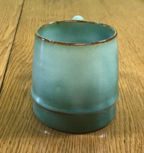 LINNWARE MUG TURQUOISE BLUE / GREEN stunning!!!! Please read description......