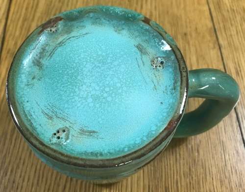 LINNWARE MUG TURQUOISE BLUE / GREEN stunning!!!! Please read description......