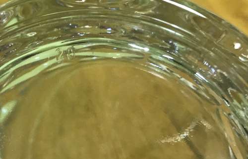 ICE BUCKET PRESSED GLASS MADE IN FRANCE FRENCH with HANDLES NICE PATTERN!!!