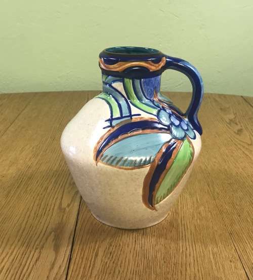 THOMAS FORESTER & SONS LIMITED SCARCE ART DECO SEVILLE VASE 1925+ PHOENIX ENGLAND EARTHENWARE LARGE!