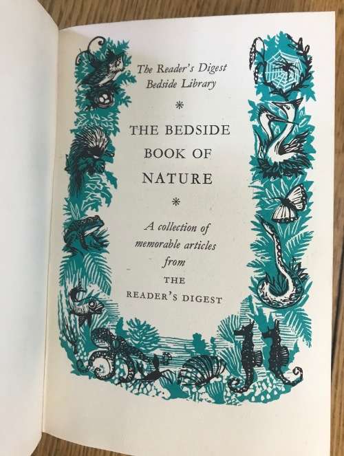 THE READER`S DIGEST BEDSIDE LIBRARY 2 MINIATURE BOOKS ADVENTURE NATURE SLIPCASE PART SET.