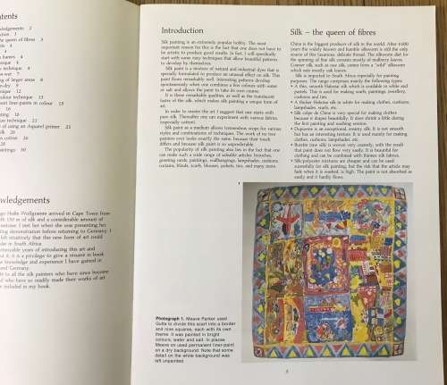 PAINTING ON SILK XENIA HULME DELOS GUIDE FOR SOUTH AFRICA 1990 PAINT FRAMES TECHNIQUE BATIK BOOK