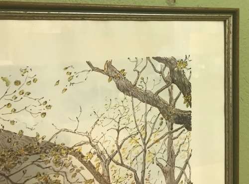 ERIC JUDD `WATER MILL at ELIM` SIGNED PRINT in PENCIL SOUTH AFRICAN ARTIST.