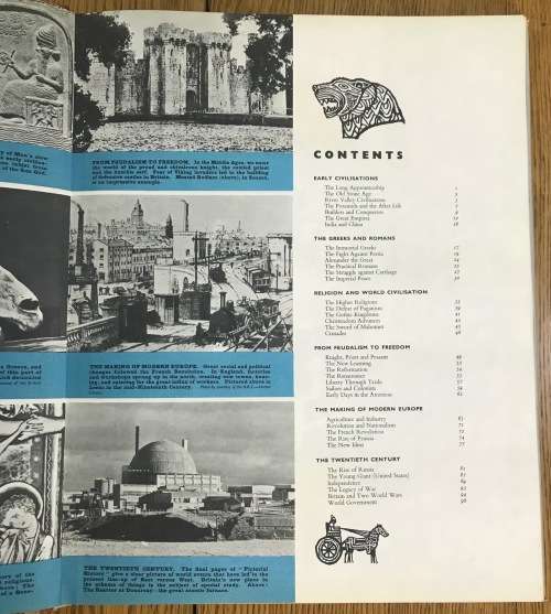 THE STORY OF MAN FROM ICE AGE TO SPACE AGE PICTORIAL HISTORY C.R. WRIGHT ASSOCIATED NEWSPAPERS UK.